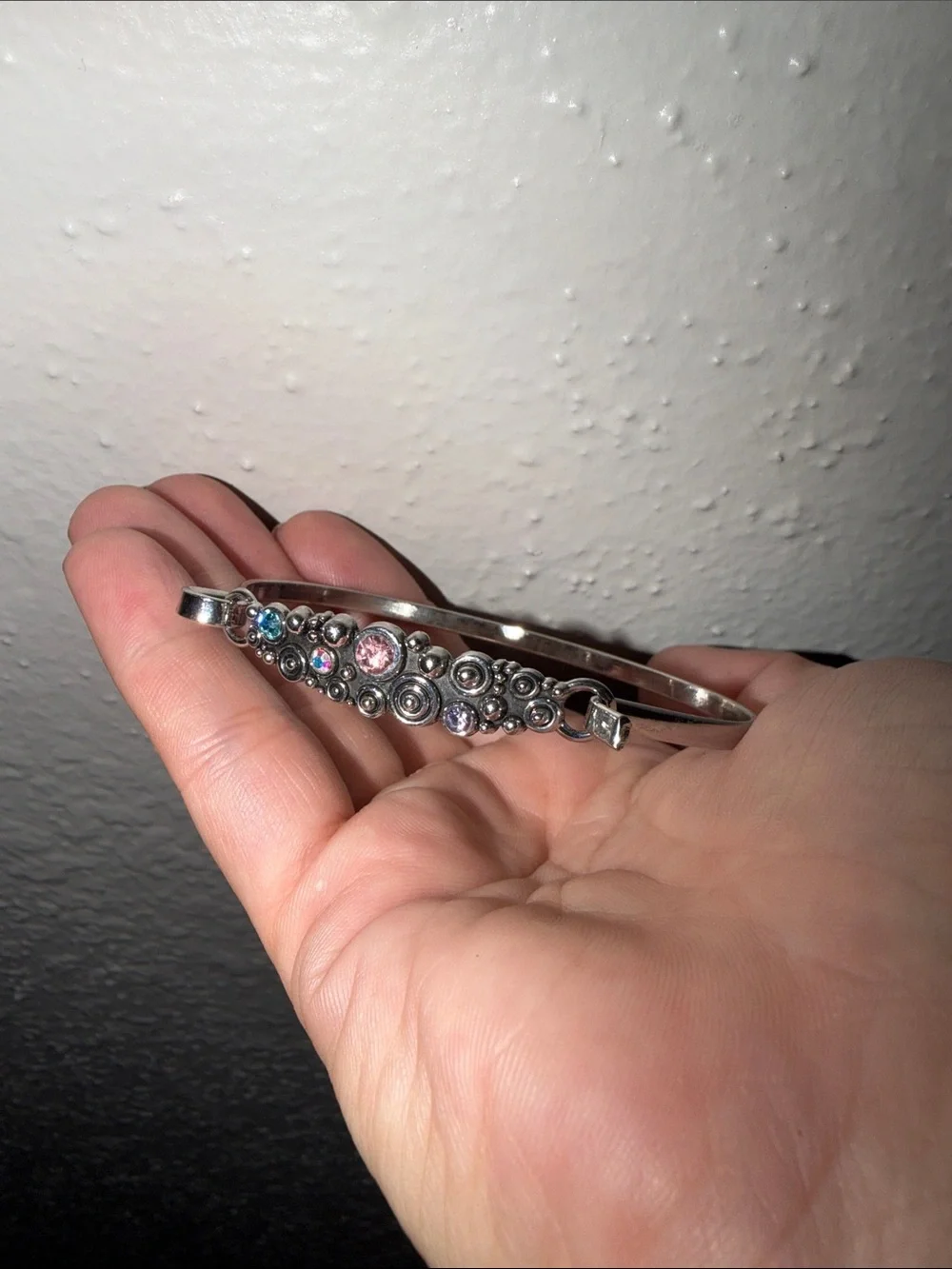 paparazzi Silver-Tone Bracelet with Pink, Blue and Purple Accents